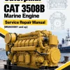 Caterpillar CAT 3508B Marine Engine Service Repair Manual (M8A00001 and up)