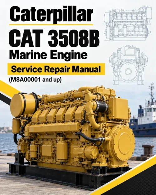 Caterpillar CAT 3508B Marine Engine Service Repair Manual (M8A00001 and up)