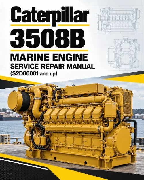 Caterpillar CAT 3508B Marine Engine Service Repair Manual (S2D00001 and up)