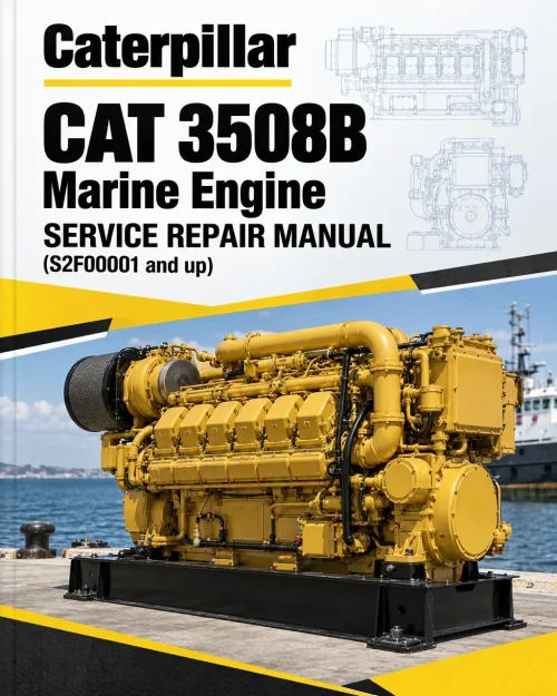 Caterpillar CAT 3508B Marine Engine Service Repair Manual (S2F00001 and up)