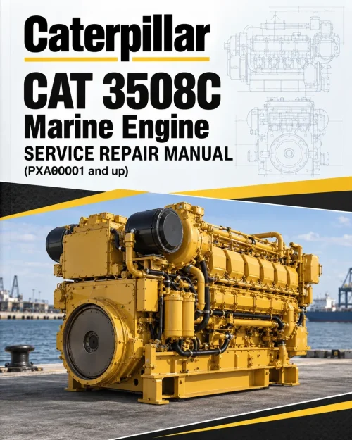 Caterpillar CAT 3508C Marine Engine Service Repair Manual (PXA00001 and up)