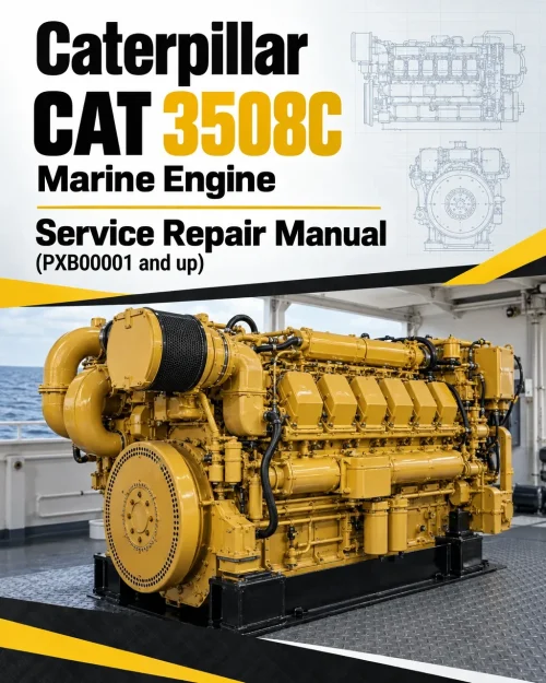 Caterpillar CAT 3508C Marine Engine Service Repair Manual (PXB00001 and up)