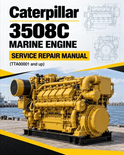 Caterpillar CAT 3508C Marine Engine Service Repair Manual (TTA00001 and up)