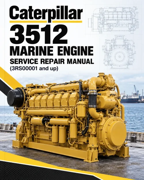 Caterpillar CAT 3512 Marine Engine Service Repair Manual (3RS00001 and up)