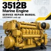 Caterpillar CAT 3512B Marine Engine Service Repair Manual (2EZ00001 and up)