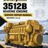 Caterpillar CAT 3512B Marine Engine Service Repair Manual (MKH00001 and up)