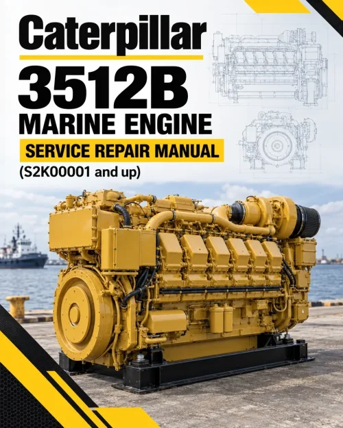 Caterpillar CAT 3512B Marine Engine Service Repair Manual (S2K00001 and up)