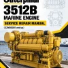 Caterpillar CAT 3512B Marine Engine Service Repair Manual (S2M00001 and up)