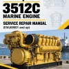 Caterpillar CAT 3512C Marine Engine Service Repair Manual (EWJ00001 and up)