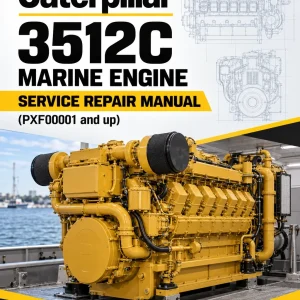 Caterpillar CAT 3512C Marine Engine Service Repair Manual (PXF00001 and up)