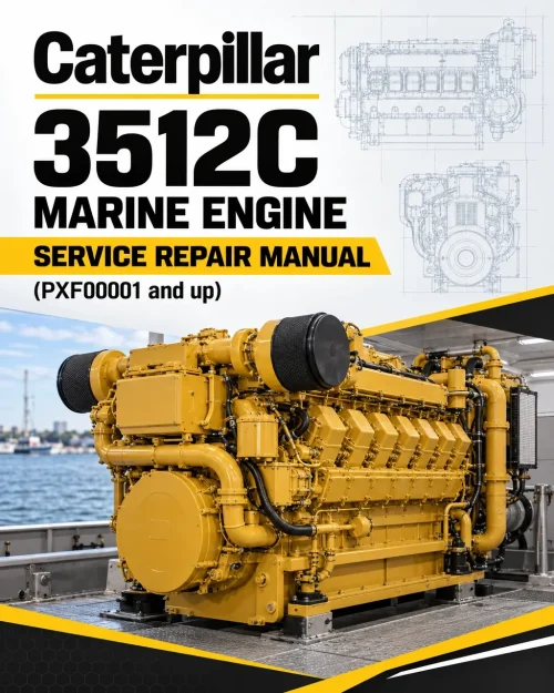Caterpillar CAT 3512C Marine Engine Service Repair Manual (PXF00001 and up)