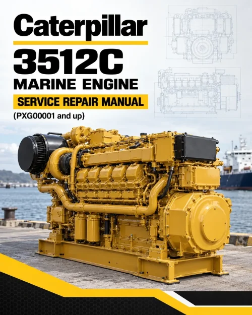 Caterpillar CAT 3512C Marine Engine Service Repair Manual (PXG00001 and up)