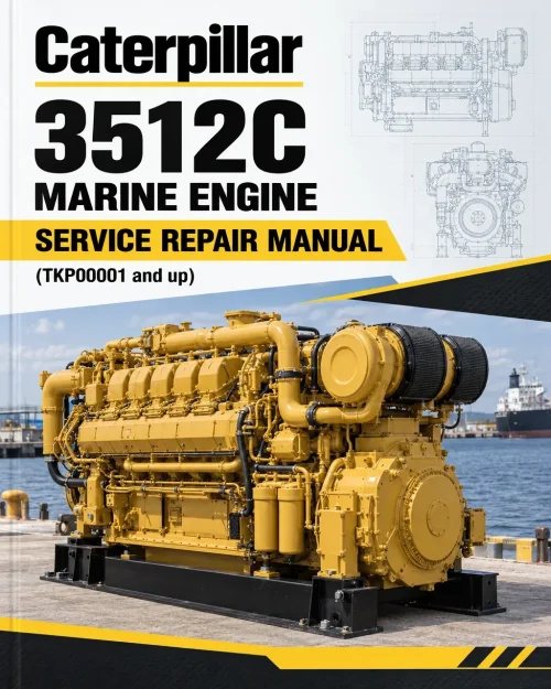 Caterpillar CAT 3512C Marine Engine Service Repair Manual (TKP00001 and up)