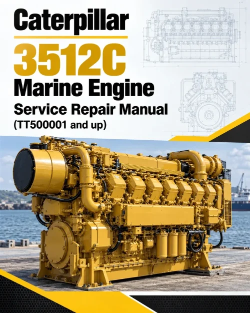 Caterpillar CAT 3512C Marine Engine Service Repair Manual (TT500001 and up)