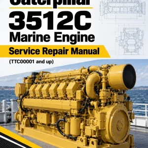 Caterpillar CAT 3512C Marine Engine Service Repair Manual (TTC00001 and up)