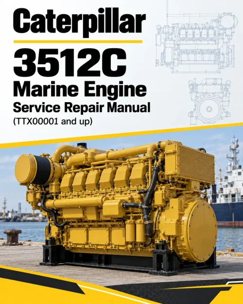 Caterpillar CAT 3512C Marine Engine Service Repair Manual (TTX00001 and up) Caterpillar CAT 3512C Marine Engine Service Repair Manual (TTX00001 and up)