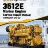 Caterpillar CAT 3512E Marine Engine Service Repair Manual (MR800001 and up)