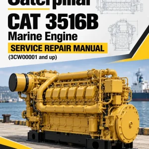 Caterpillar CAT 3516B Marine Engine Service Repair Manual (3CW00001 and up)