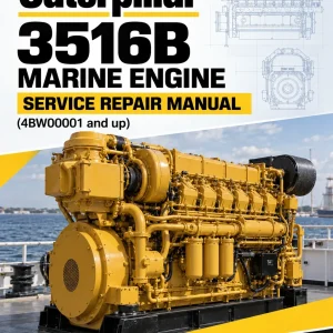 Caterpillar CAT 3516B Marine Engine Service Repair Manual (4BW00001 and up)