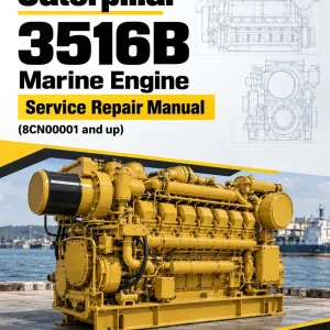 Caterpillar CAT 3516B Marine Engine Service Repair Manual (8CN00001 and up)