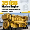 Caterpillar CAT 3516B Marine Engine Service Repair Manual (8KN00001 and up)
