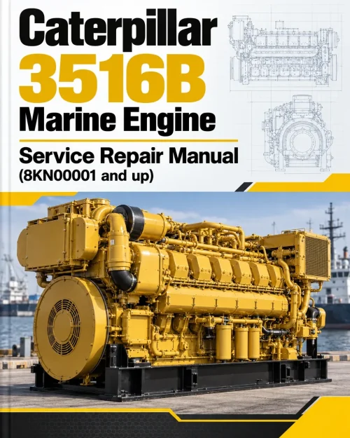 Caterpillar CAT 3516B Marine Engine Service Repair Manual (8KN00001 and up)