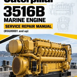 Caterpillar CAT 3516B Marine Engine Service Repair Manual (B5G00001 and up)