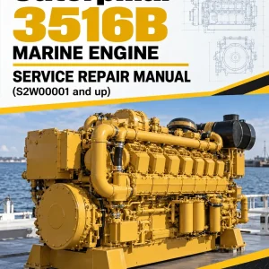 Caterpillar CAT 3516B Marine Engine Service Repair Manual (S2W00001 and up)