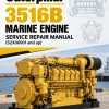 Caterpillar CAT 3516B Marine Engine Service Repair Manual (S2X00001 and up)