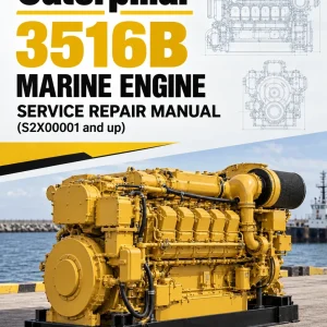Caterpillar CAT 3516B Marine Engine Service Repair Manual (S2X00001 and up)