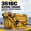 Caterpillar CAT 3516C Marine Engine Service Repair Manual (BG300001 and up)