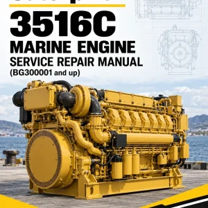 Caterpillar CAT 3516C Marine Engine Service Repair Manual (BG300001 and up)