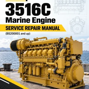 Caterpillar CAT 3516C Marine Engine Service Repair Manual (BS200001 and up)