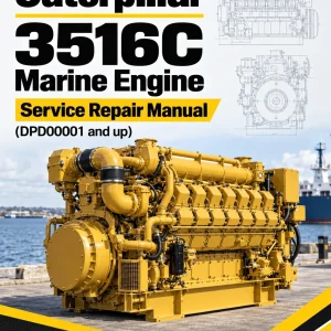 Caterpillar CAT 3516C Marine Engine Service Repair Manual (DPD00001 and up)