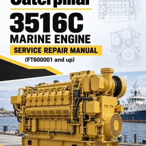 Caterpillar CAT 3516C Marine Engine Service Repair Manual (FT600001 and up)