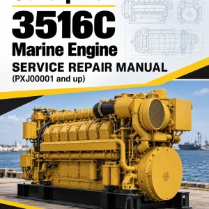 Caterpillar CAT 3516C Marine Engine Service Repair Manual (PXJ00001 and up)