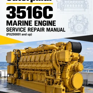Caterpillar CAT 3516C Marine Engine Service Repair Manual (PXZ00001 and up)