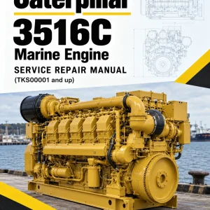 Caterpillar CAT 3516C Marine Engine Service Repair Manual (TKS00001 and up)