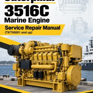 Caterpillar CAT 3516C Marine Engine Service Repair Manual (TKT00001 and up)