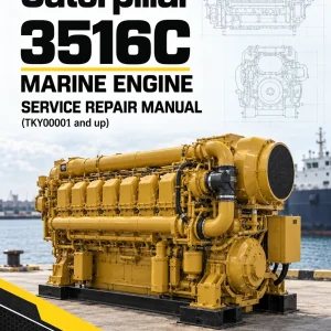 Caterpillar CAT 3516C Marine Engine Service Repair Manual (TKY00001 and up)