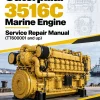 Caterpillar CAT 3516C Marine Engine Service Repair Manual (TT600001 and up)