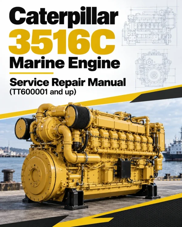 Caterpillar CAT 3516C Marine Engine Service Repair Manual (TT600001 and up)