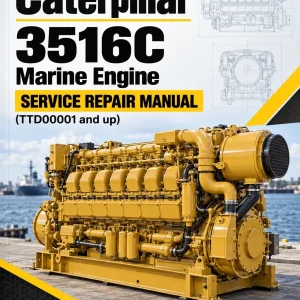 Caterpillar CAT 3516C Marine Engine Service Repair Manual (TTD00001 and up)