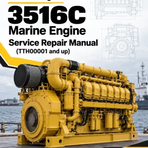 Caterpillar CAT 3516C Marine Engine Service Repair Manual (TTH00001 and up)