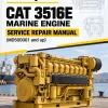 Caterpillar CAT 3516E Marine Engine Service Repair Manual (MD500001 and up)