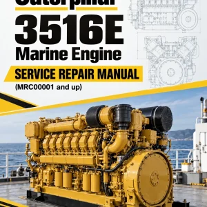 Caterpillar CAT 3516E Marine Engine Service Repair Manual (MRC00001 and up)