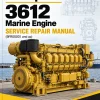 Caterpillar CAT 3612 Marine Engine Service Repair Manual (9FR00001 and up)