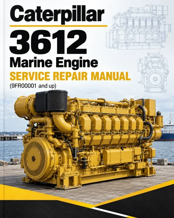 Caterpillar CAT 3612 Marine Engine Service Repair Manual (9FR00001 and up)