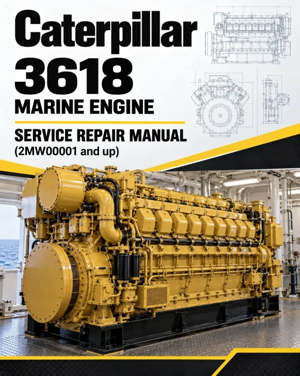Caterpillar CAT 3618 Marine Engine Service Repair Manual (2MW00001 and up)