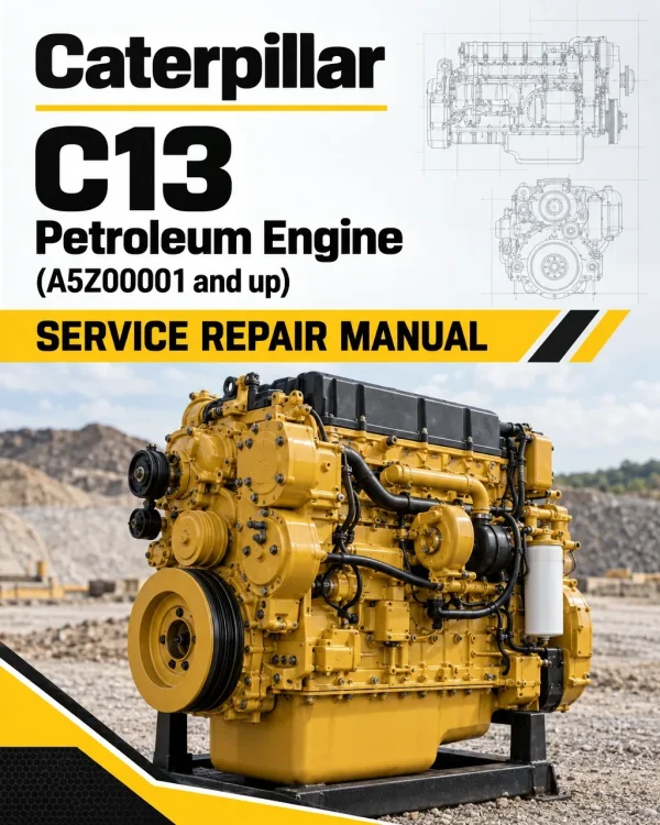 Caterpillar CAT C13 Petroleum Engine Service Repair Manual (A5Z00001 and up)